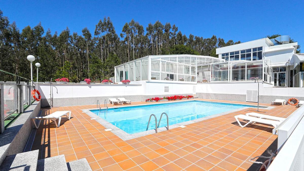 Pension Compostela Inn Cacheiras Esterno foto